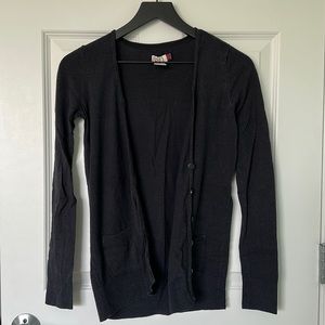 Black Cardigan Sweater